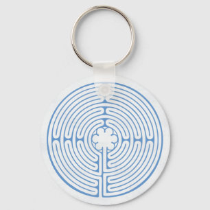 Chaveiro Chartres Labyrinth Blue