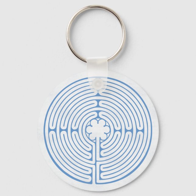 Chaveiro Chartres Labyrinth Blue (Frente)