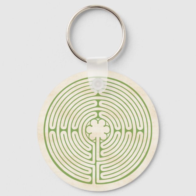 Chaveiro Chartres Labyrinth Green (Frente)