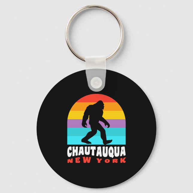 Chaveiro Chautauqua Lake New York Ny Retro T Shirt  (Frente)