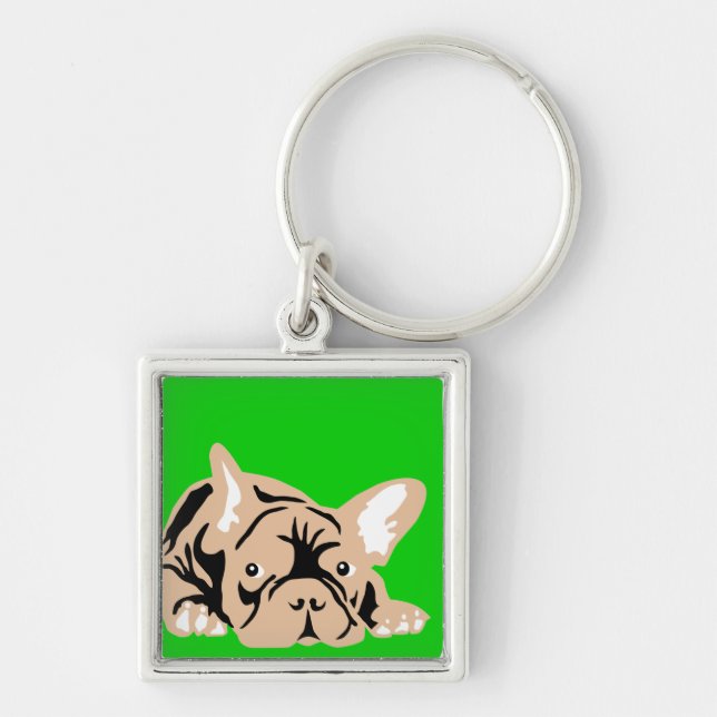 Chaveiro Chave Bulldog Francês (Frente)