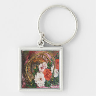 Chaveiro Chave Chain Ann Hayes Painting Flower Basket