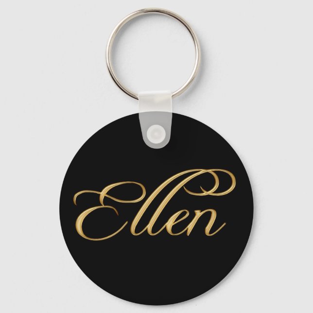 Chaveiro Chave-chave de presente da marca de nome ELLEN ou  (Frente)