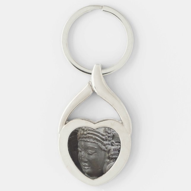 Chaveiro Chave Coração de Estátua Antiga (Frente)