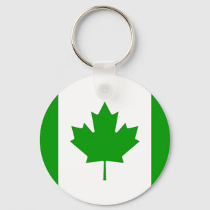 Chaveiro Chave-Corrente verde da Canadá-Bandeira