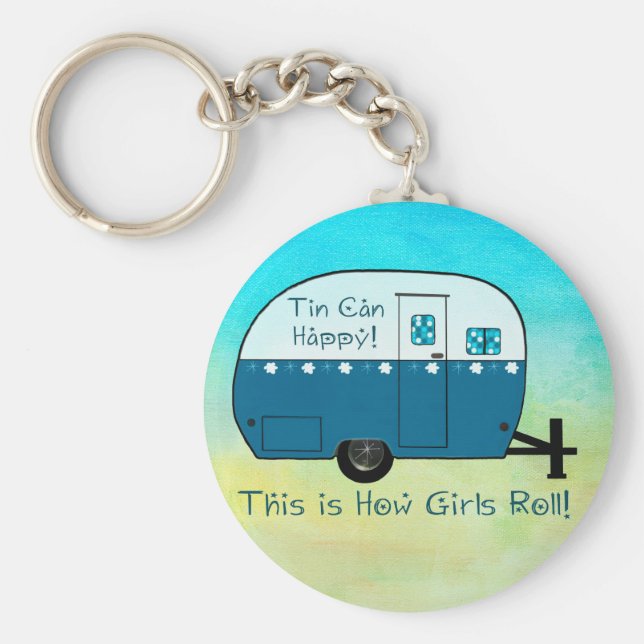 Chaveiro CHAVE | Retro Camper Texturado (Frente)