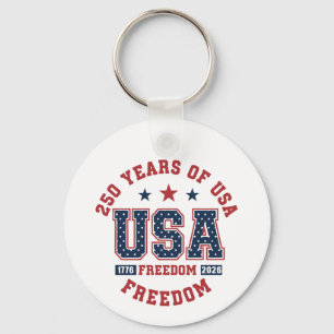 Chaveiro Chaveiro-Americana Patriótica 250º Aniversário