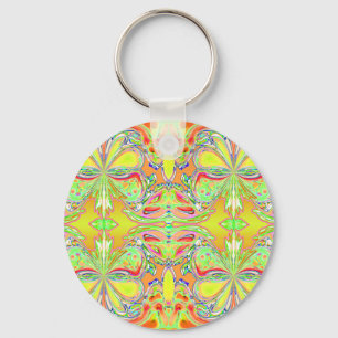 Chaveiro "Chaveiro da mandala amarela da borboleta"