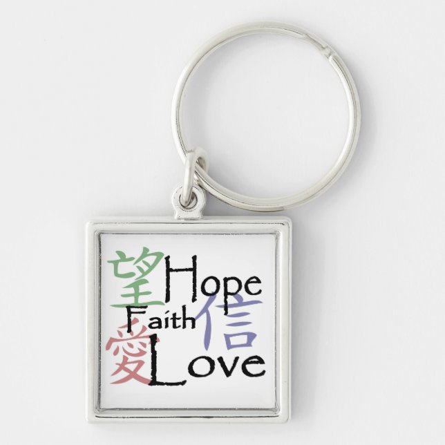 Chaveiro "Chaveiro dos símbolos chineses" (Frente)