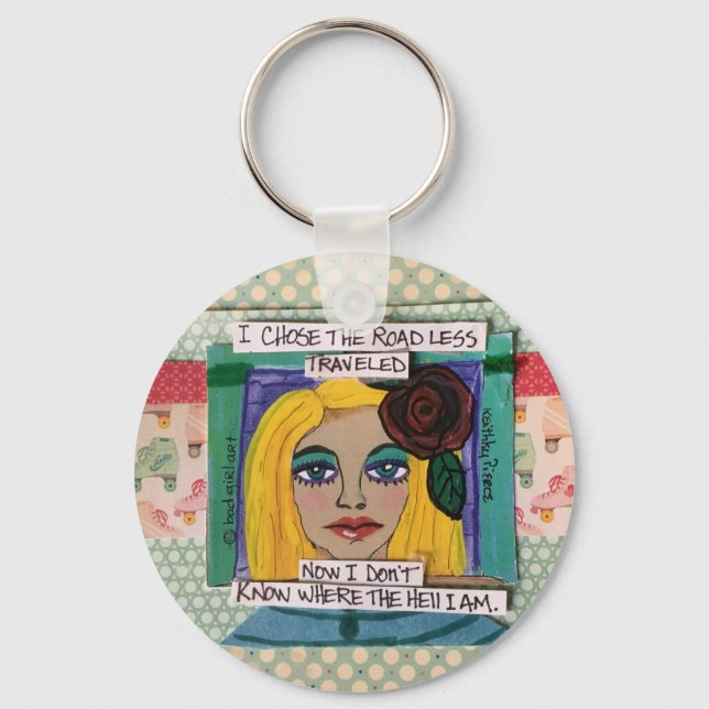 Chaveiro Chaveiro, escolhi a estrada menos viajada (Frente)