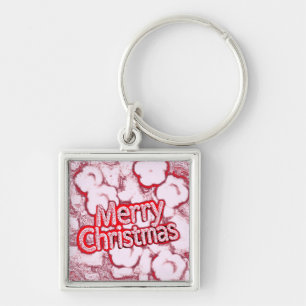 Chaveiro Chaveiro, Feliz Natal, cor rosa clássico
