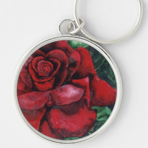 Chaveiro "Chaveiro floral da rosa vermelha vermelha"