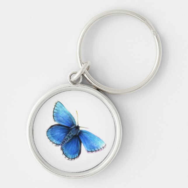 Chaveiro Chaveiro/keyring azuis da borboleta (Frente)