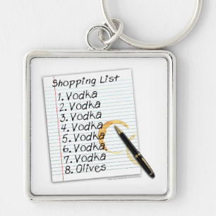 CHAVEIRO CHAVEIRO, LISTA DE COMPRA DA VODCA