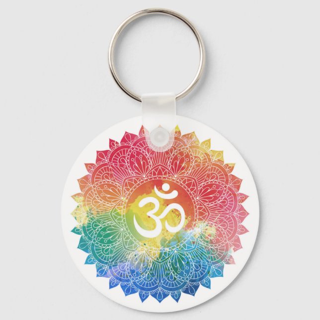 CHAVEIRO CHAVEIRO: RAINBOW MANDALA (Frente)