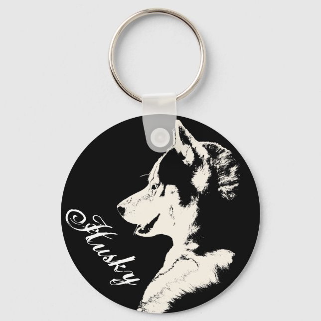 Chaveiro Chaveiro rouco Siberian Husky Dog Persona (Frente)