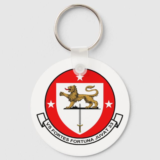 Chaveiro Chaveiro, VS-33 ESCRAVOS FORTES FORTUNA JUVAT (Frente)