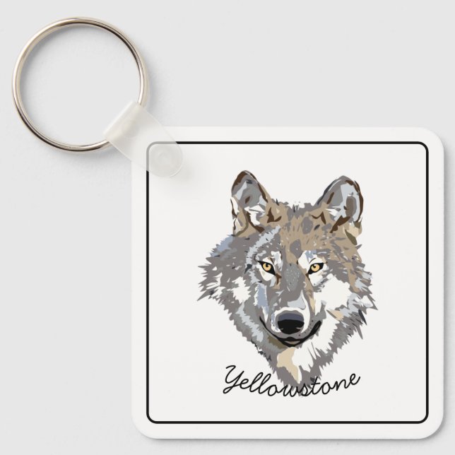 Chaveiro Chaveiro-Yellowstone Wolf (Frente)