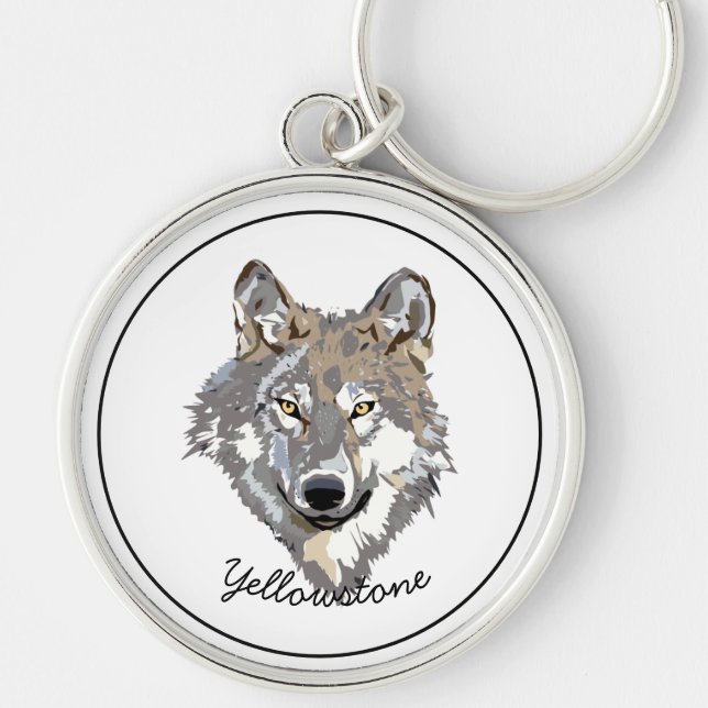 Chaveiro Chaveiro-Yellowstone Wolf (Frente)