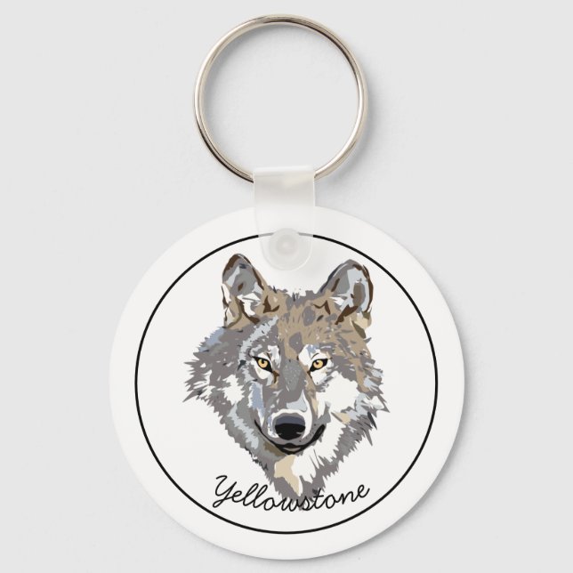 Chaveiro Chaveiro-Yellowstone Wolf (Frente)