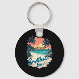 Chaveiro Chaves da Flórida Vintage Key West Smathers Beach