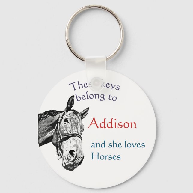 Chaveiro Chaves pertencentes ao nome personalizado que ela  (Frente)