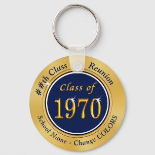 Chaveiro Cheap 50th Class Reunion Gifts, Class of 1970 Navy