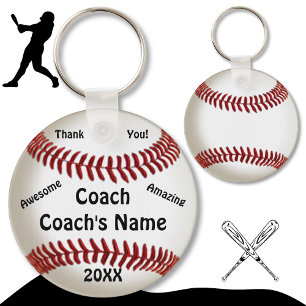 Chaveiro Cheap Gifts for Coaches Custom Baseball Keychains