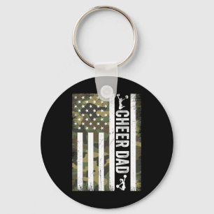 Chaveiro Cheerlead Pai Camo American Flag Dia de os pais