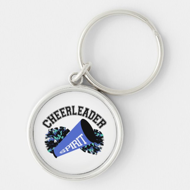Chaveiro Cheerleader azul (Frente)