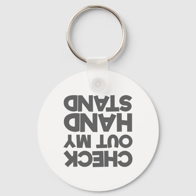 Chaveiro Cheerleader do ginasta Verificar Meu Suporte Mão (Frente)