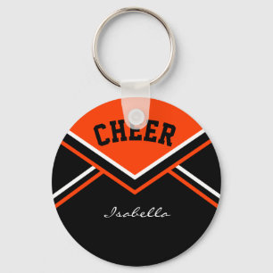 Chaveiro Cheerleader em laranja