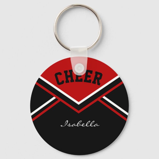 Chaveiro Cheerleader em vermelho escuro (Frente)