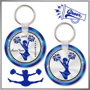 Chaveiro Cheerleading do azul marinho, o branco e