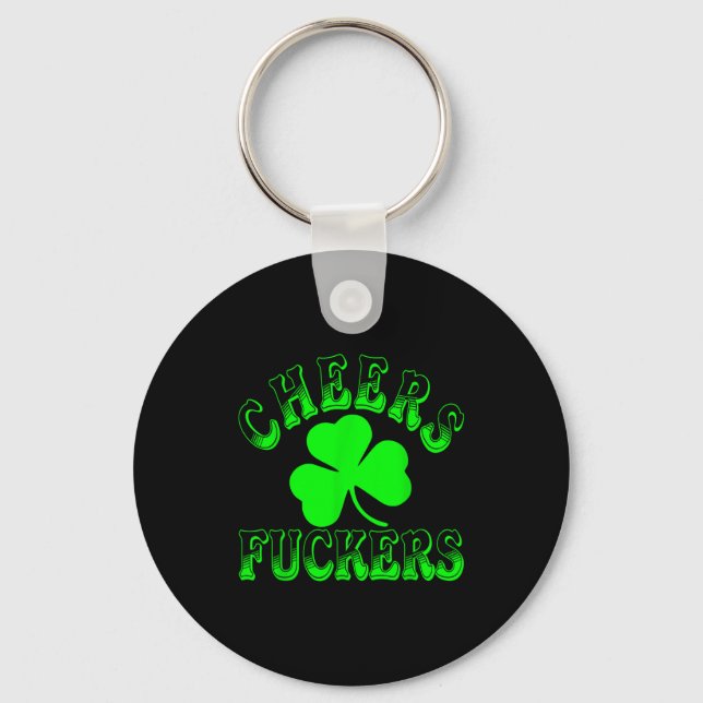 Chaveiro Cheers Forers Irish St Patricks Day Shamrock Tee  (Frente)