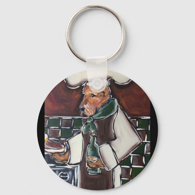 Chaveiro Chef Airedale (Frente)