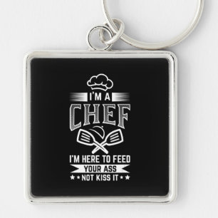 Chaveiro Chef Aqui Alimenta Não Beija Cozinhar Sobre Presen