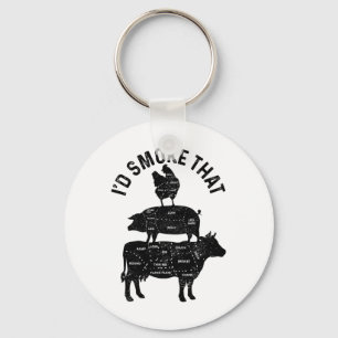 Chaveiro Chef Butcher Churrasco Eu Fumaria Aquele Carne De