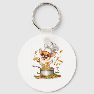 Chaveiro Chef Chihuahua � Mestre Culinário Canino