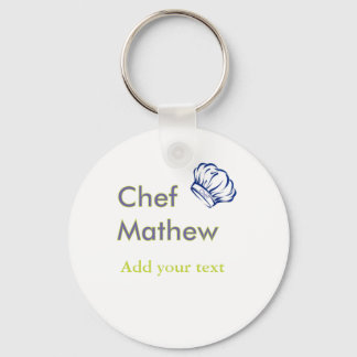 Chaveiro Chef cozinheiro adicionar texto nome homens cozinh