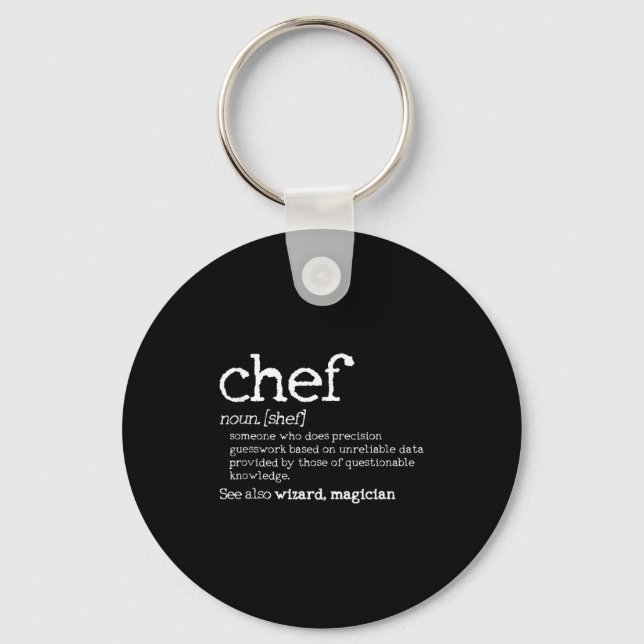 Chaveiro Chef Definition - Funny Dictionary Cooking Gift Ta (Frente)