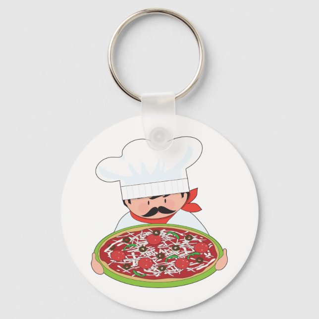 Chaveiro Chef e Pizza (Frente)