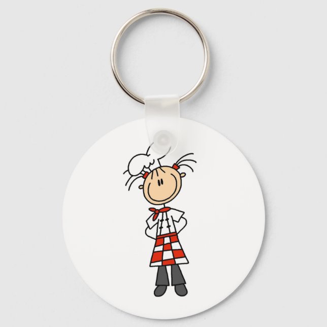 Chaveiro Chef Feminino (Frente)