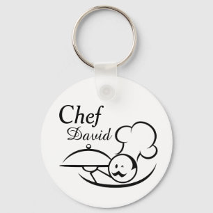 Chaveiro Chef Ilustrado Personalizado