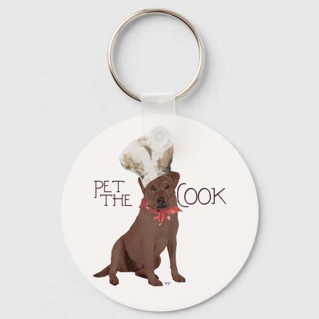 Chaveiro Chef Labrador Retriever Chocolate (Frente)