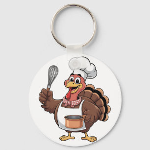 Chaveiro Chef Turquia - Cook Gobbler de Ação de Graças