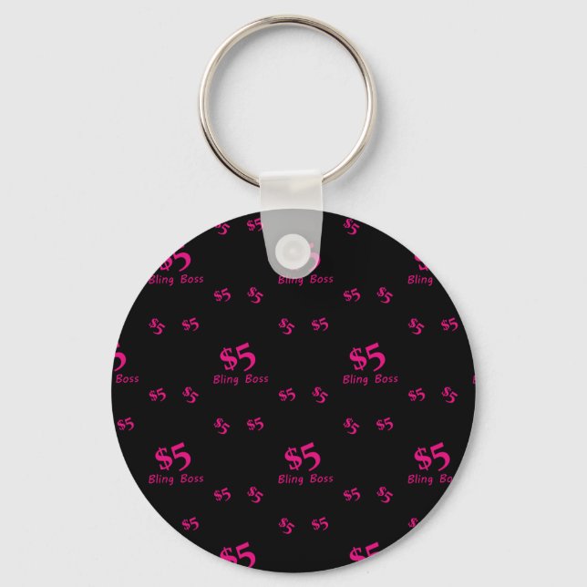 Chaveiro Chefe de Bling de Cinco Dólares (Frente)