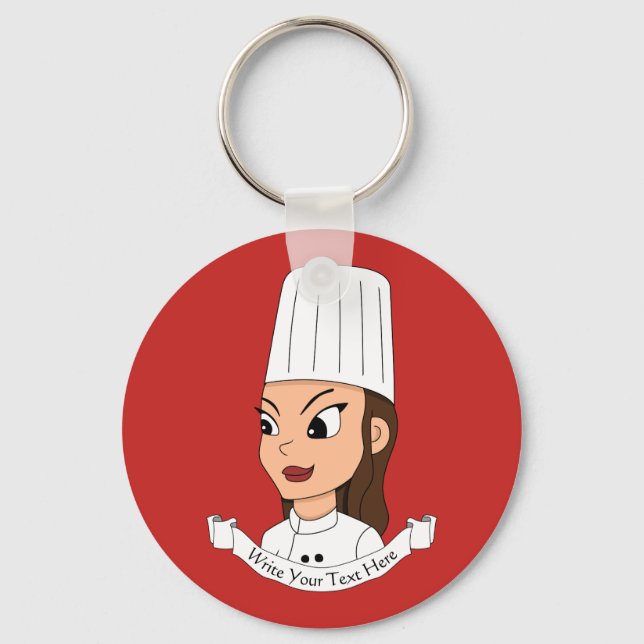 Chaveiro Chefe de cozinha personalizado (Frente)