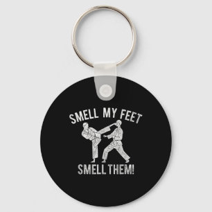 Chaveiro Cheira Minha Camisa De Karate Feet Engraçada