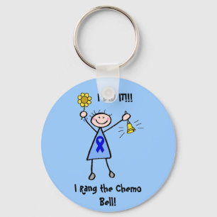 Chaveiro Chemo Bell - mulher do cancro do cólon
